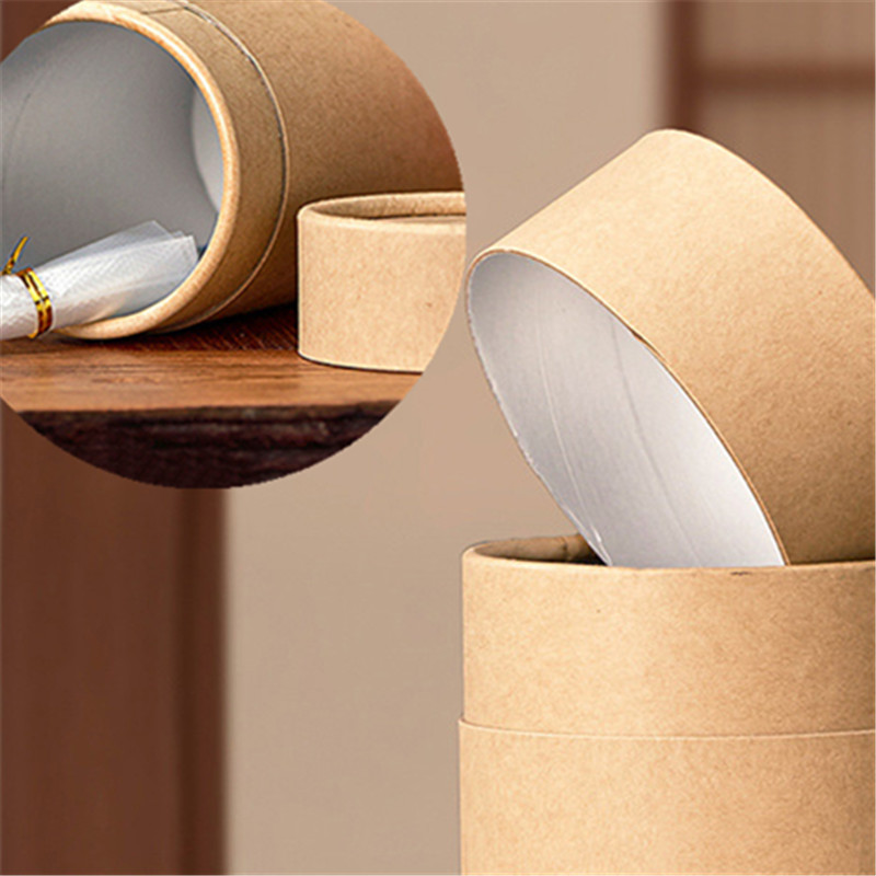 Coffee Tea Gift - Tubes ronds en carton Kraft, conteneurs