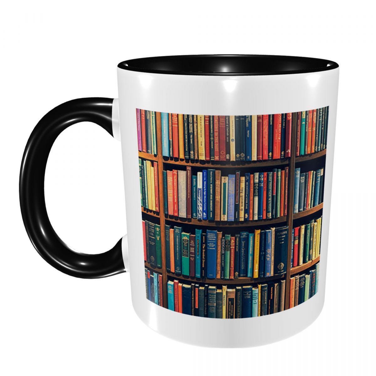 Coffee Tea Library - Mug en céramique amusant avec motif