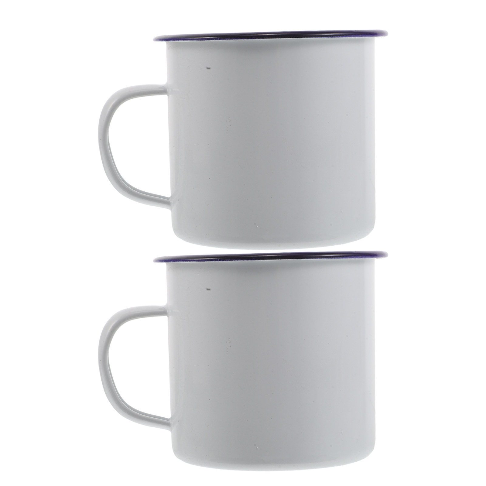 Coffee Tea Latte - Ensemble de 2 tasses en émail,