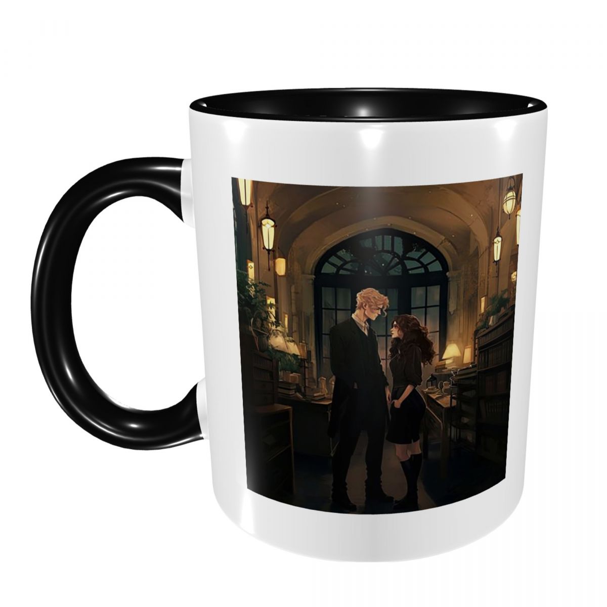 Coffee Tea Library - Dramione At The Library Mug –