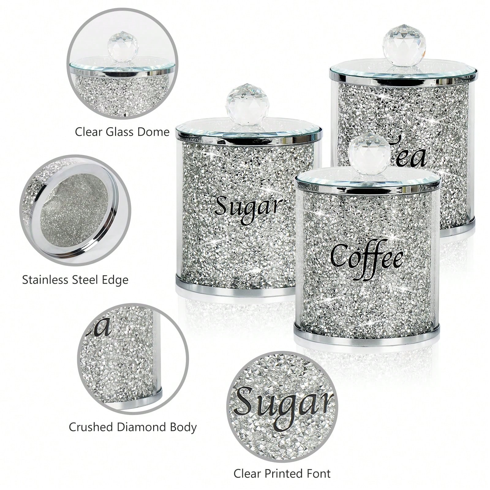 Coffee Tea And Sugar Set - Ensemble de pots à café, sucre