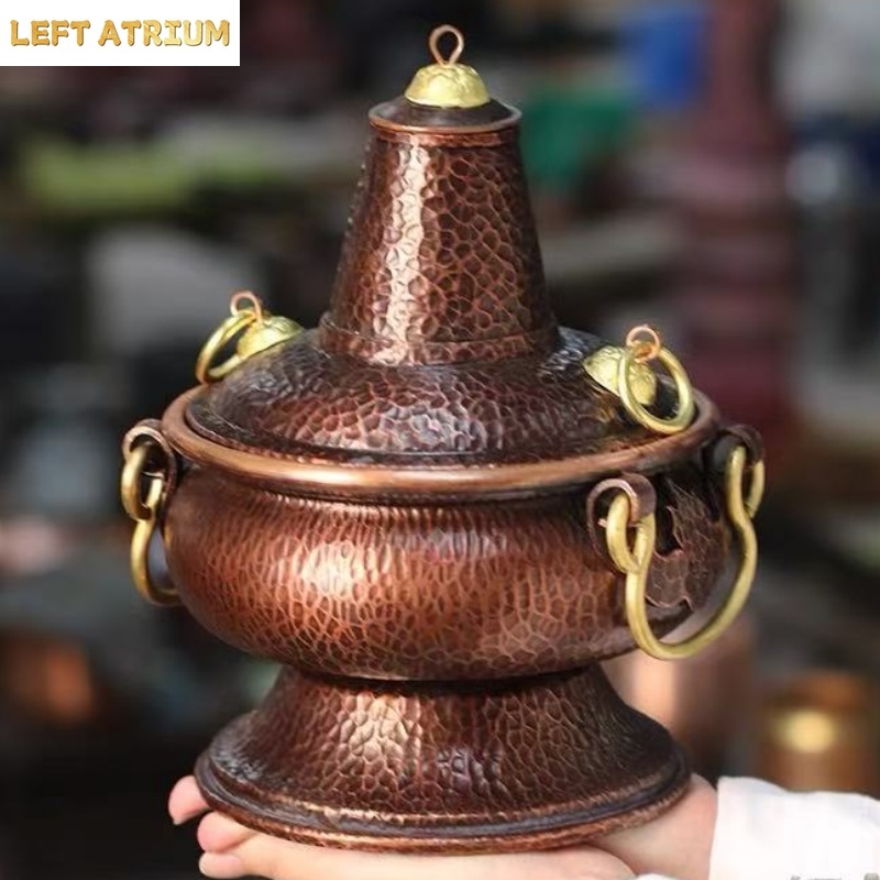 Coffee Tea Leaf - Vase multifonctionnel en cuivre pur, fait