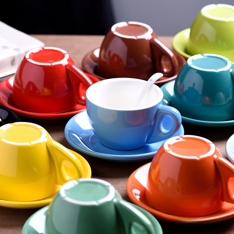 Coffee Tea Latte - Tasse épaisse de 250ml, grande capacité,