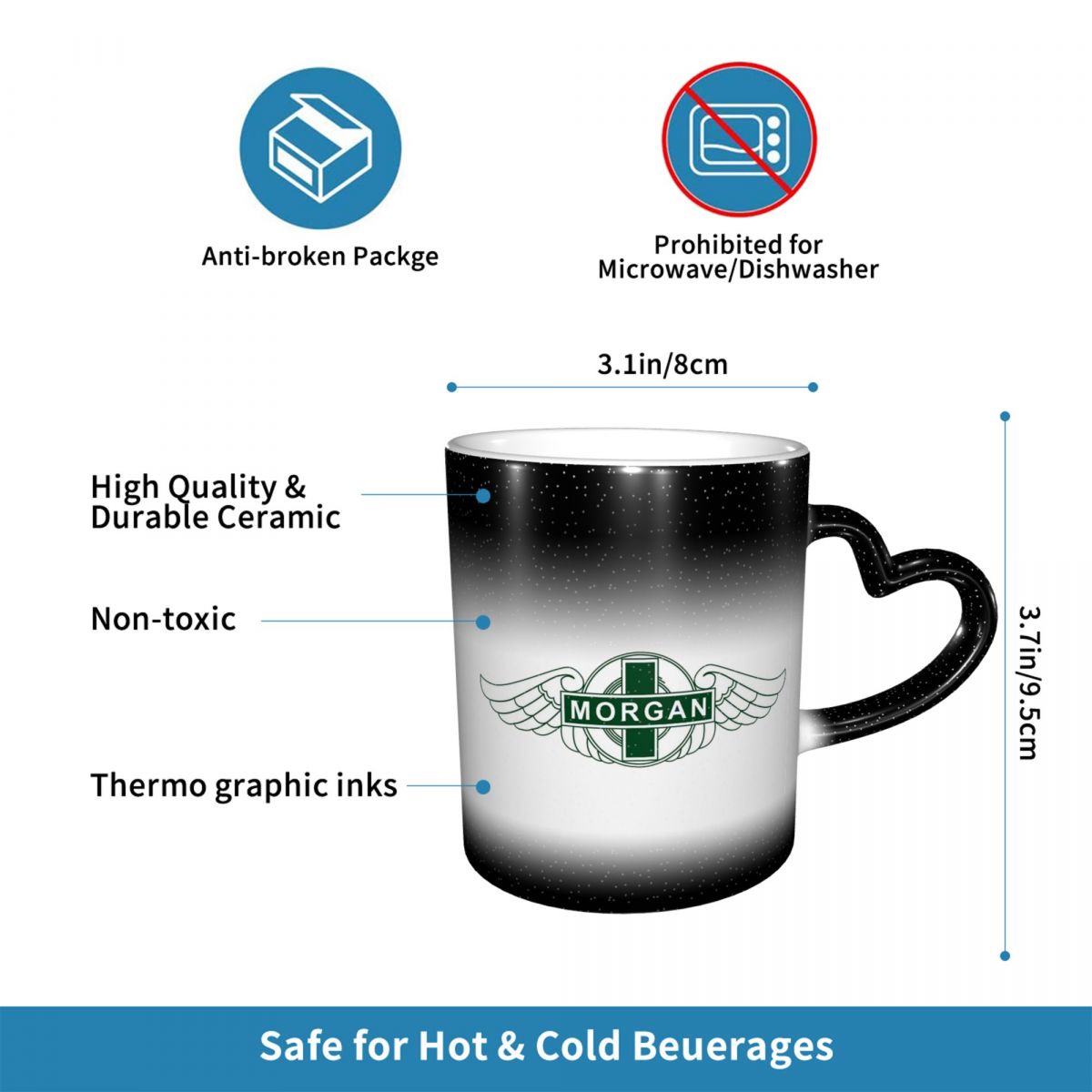 Mug amusant en céramique Morga - Coffee Tea And Company avis et prix