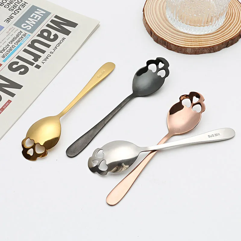 Cuillère à café créative en fo - Coffee Tea And Sugar Set avis et prix